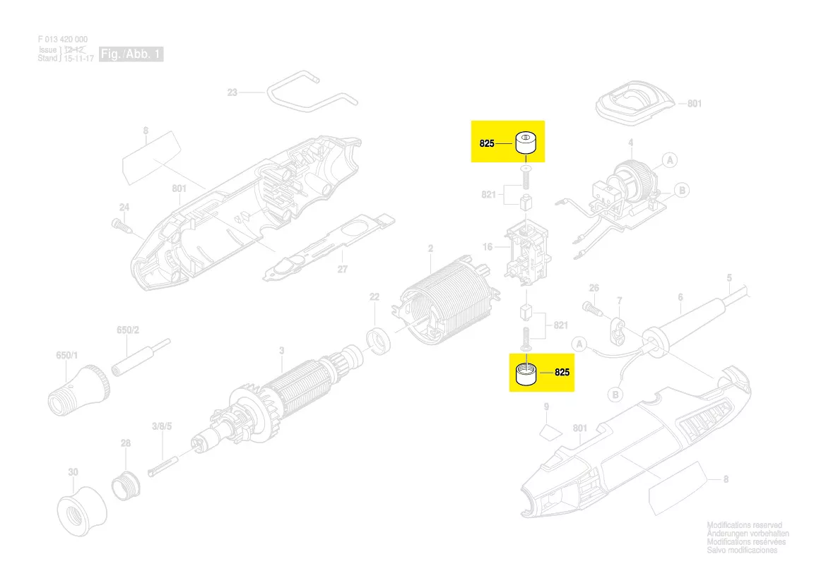 Capuchons réf. 2 610 027 446 pour balais charbon